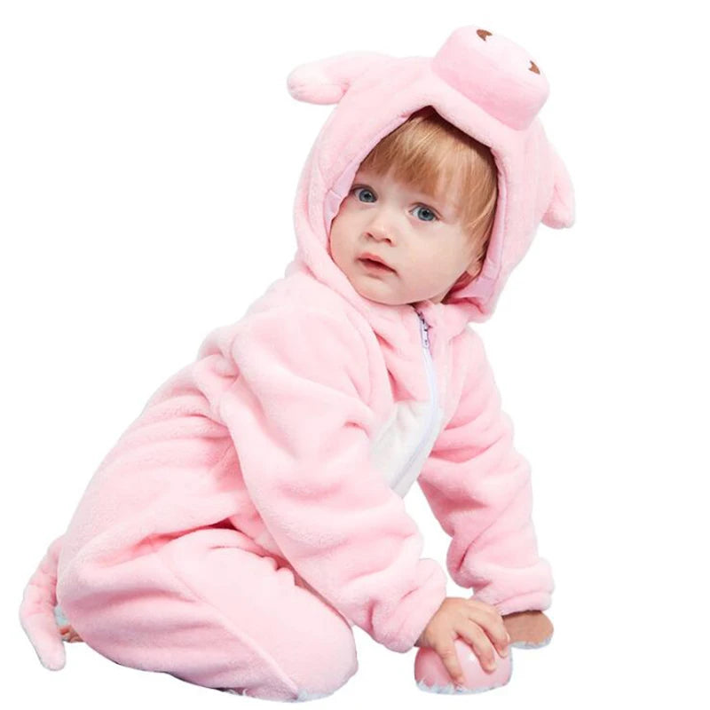 Kid's Adorable Pink Piggy Onesie