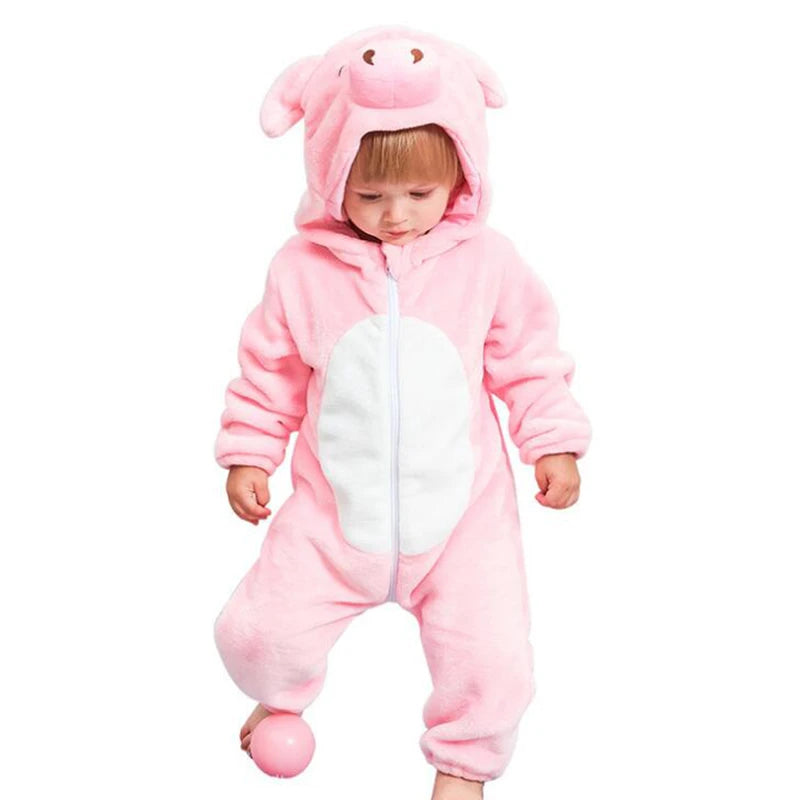 Kid's Adorable Pink Piggy Onesie