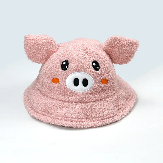 Fluffy Pig Bucket Hat