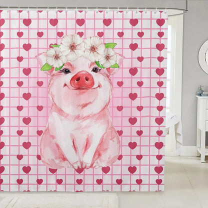 Adorable Pigs Shower Curtain Collection