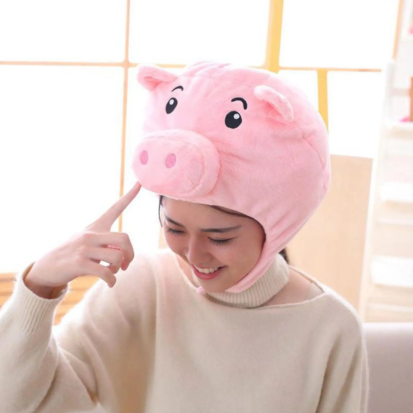 Realistic Pig Disguise Hat