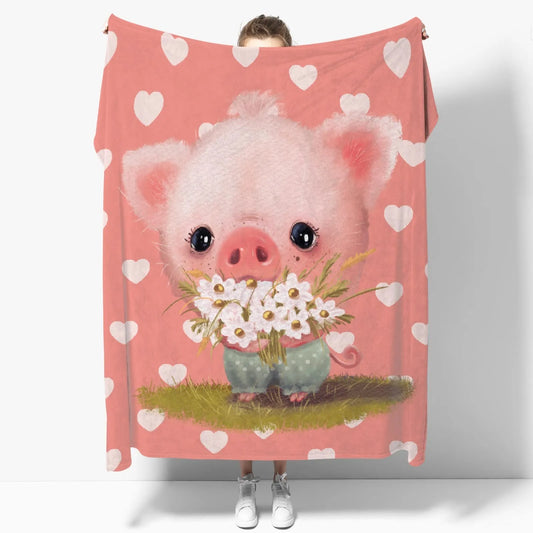 Flannel Pig Throw Blanket Collection