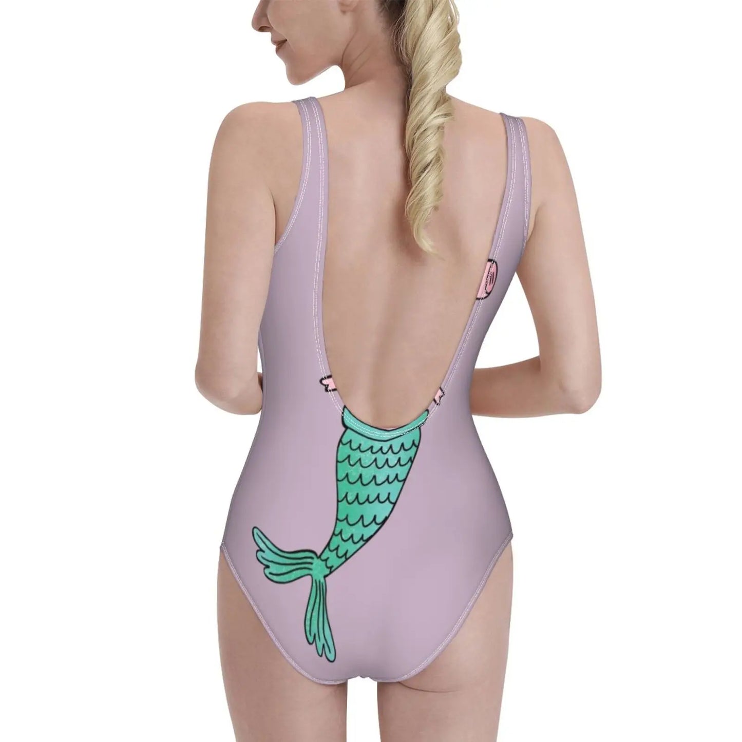 Purple Mermaid One-piece Swimsuit