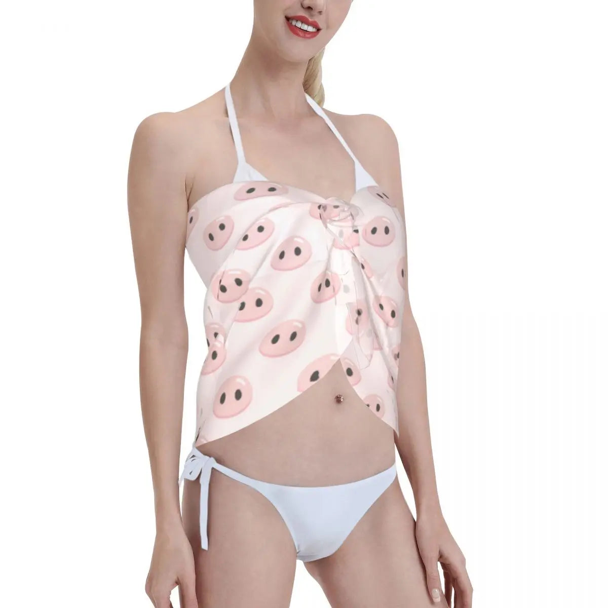 Lovely Pig Nose Chiffon Beach Wrap