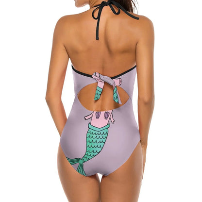 Purple Mermaid One-piece Swimsuit