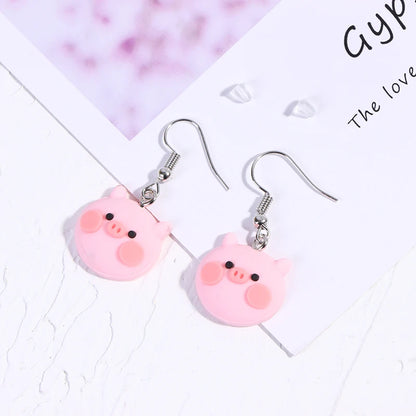 Blushing Cheeks Pig Earrings