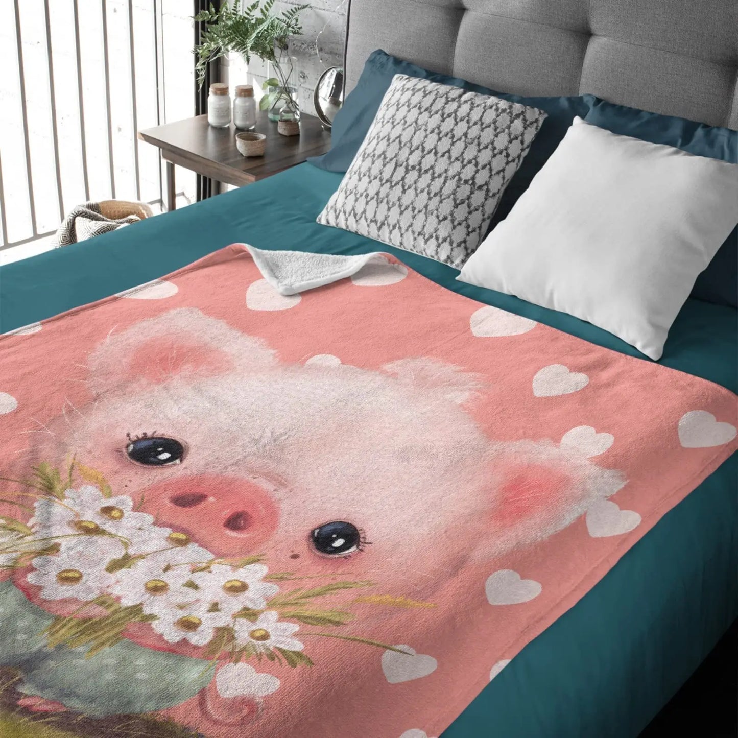 Flannel Pig Throw Blanket Collection