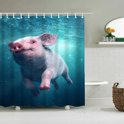 Silly Pigs Shower Curtain Collection