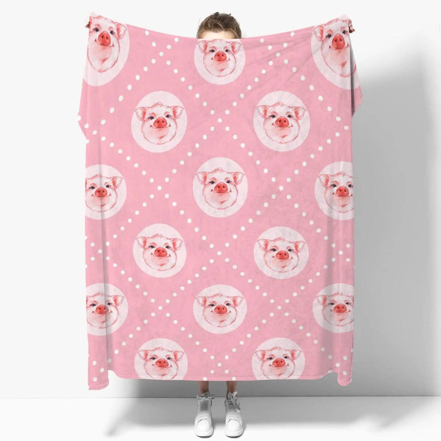 Flannel Pig Throw Blanket Collection