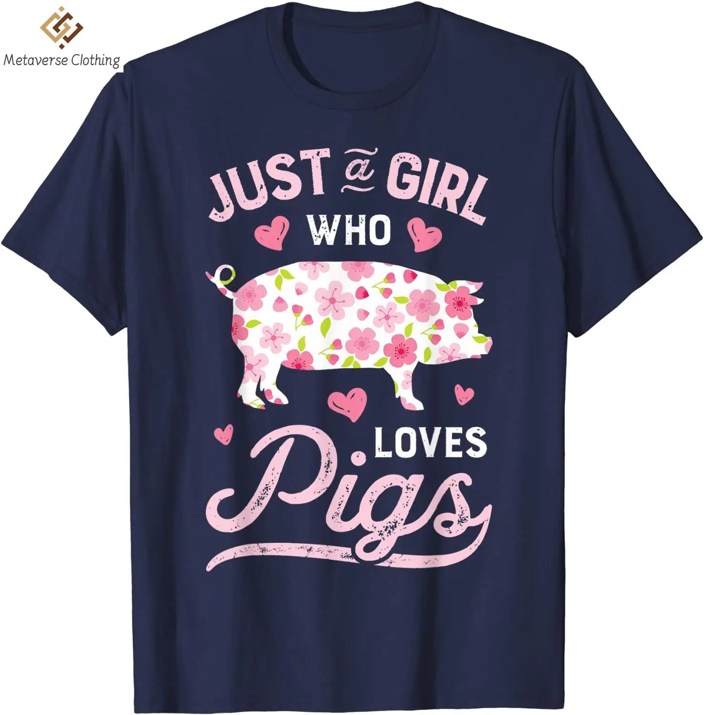 Girl Who Loves Pigs T-Shirt