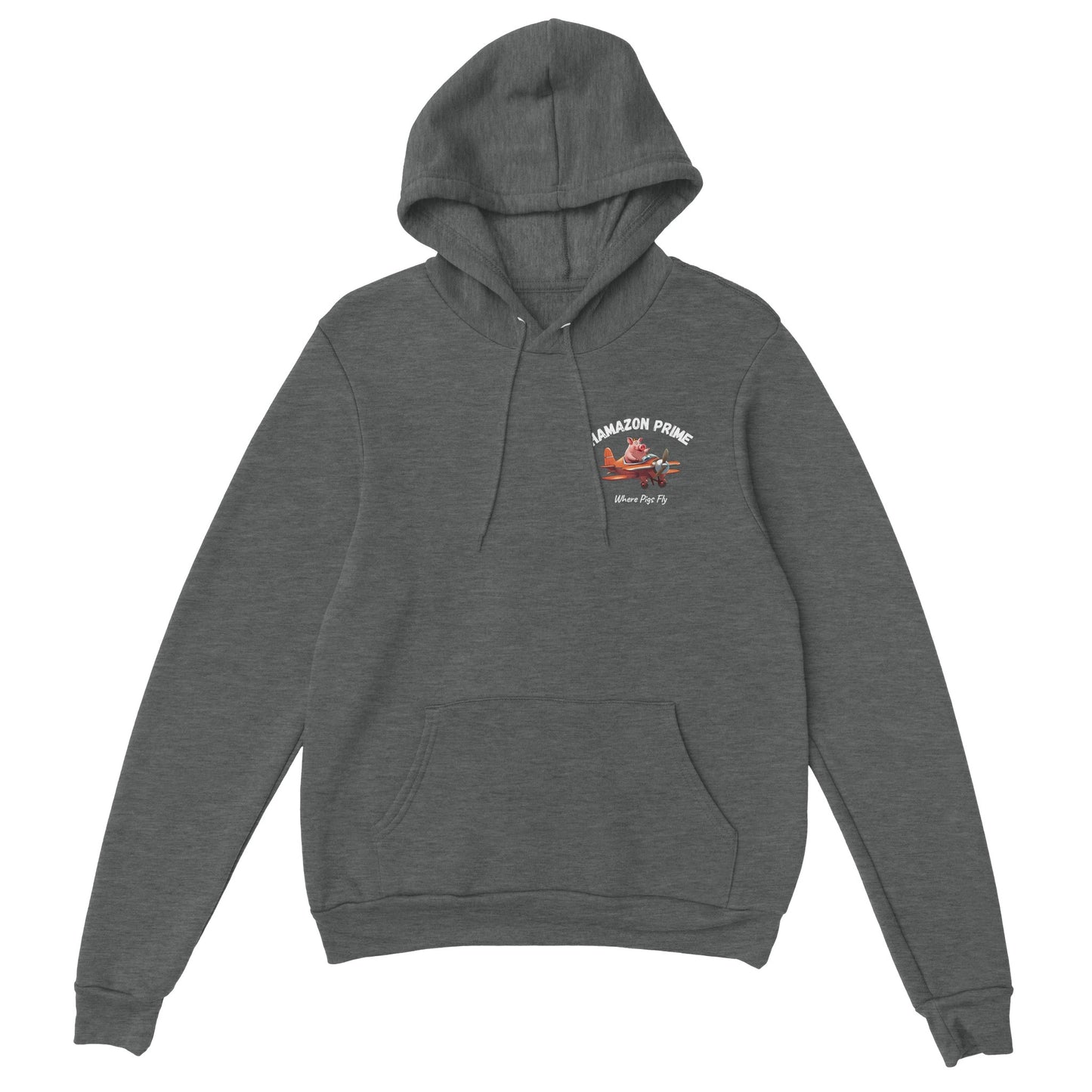 Hamazon Pig Logo Hoodie - White Text