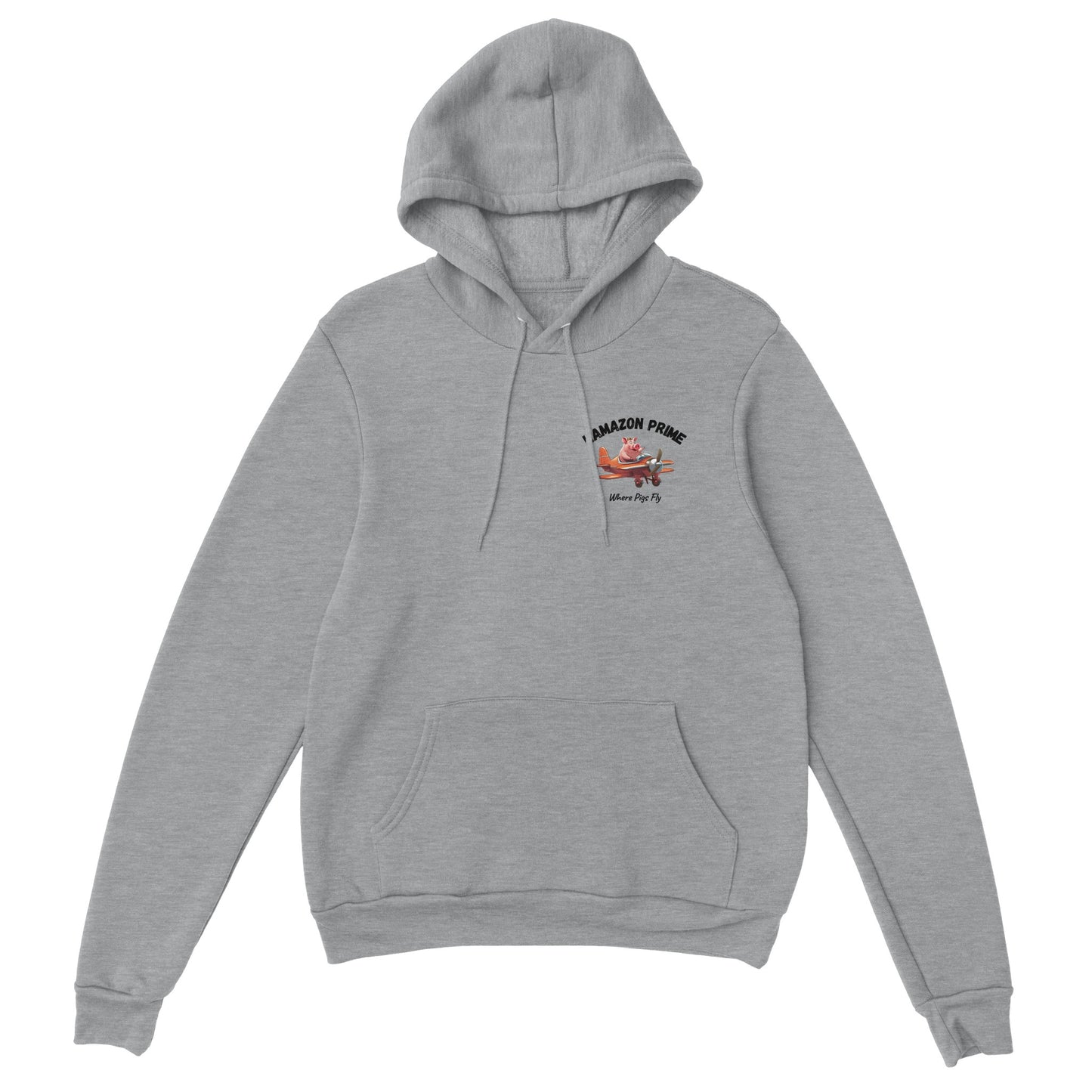 Hamazon Pig Logo Hoodie - Black Text